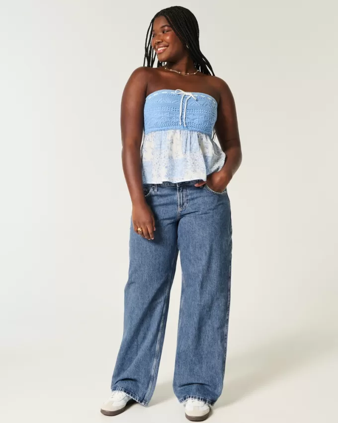 Curvy Low-Rise Medium Wash Baggy Jeans,Curvy Low-Rise Medium Wash Baggy Jeans Curvy Low-Rise Medium Wash Baggy Jeans,Curvy Low-Rise Medium Wash Baggy Jeans