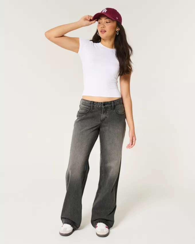 Curvy Low-Rise Washed Black Baggy Jeans,Curvy Low-Rise Washed Black Baggy Jeans Curvy Low-Rise Washed Black Baggy Jeans,Curvy Low-Rise Washed Black Baggy Jeans