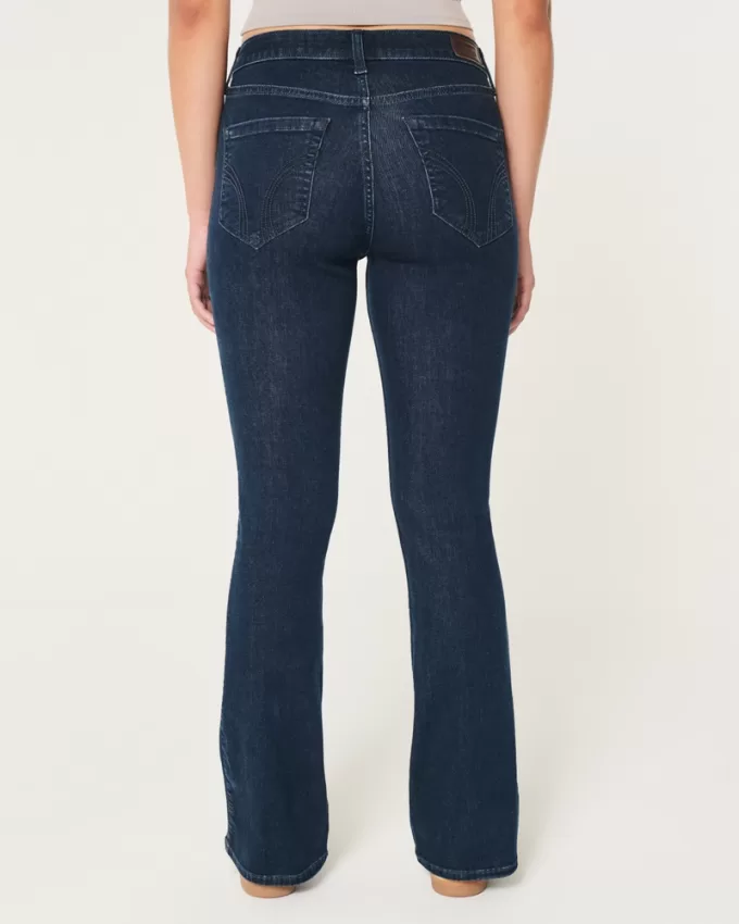 Curvy Mid-Rise Dark Wash Boot Jeans,Curvy Mid-Rise Dark Wash Boot Jeans