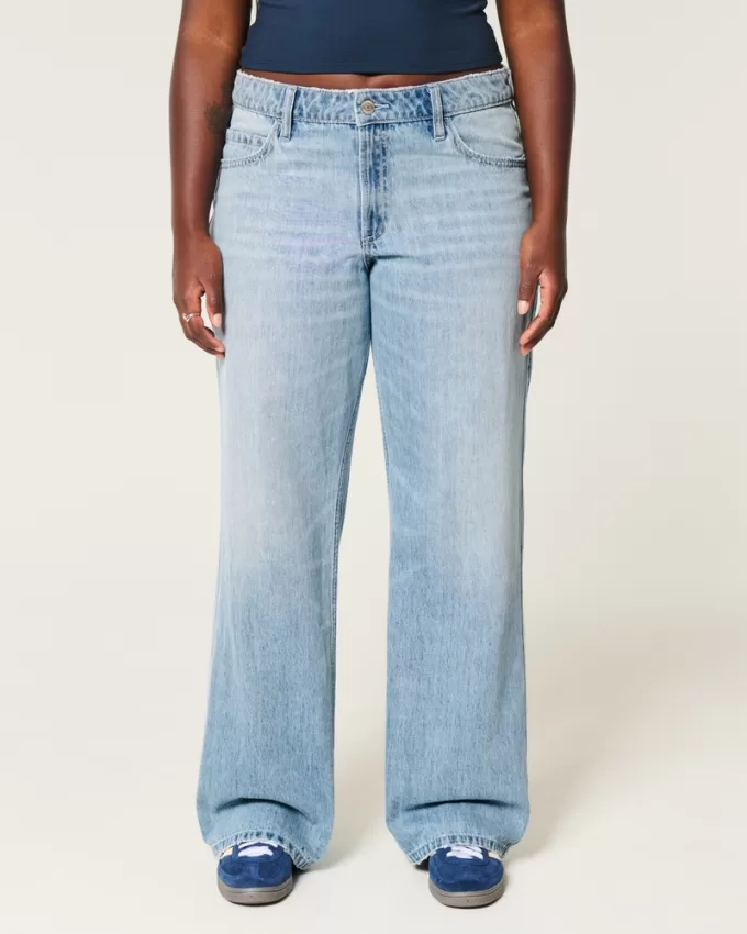 Curvy Mid-Rise Light Wash Baggy Jeans,Curvy Mid-Rise Light Wash Baggy Jeans Curvy Mid-Rise Light Wash Baggy Jeans,Curvy Mid-Rise Light Wash Baggy Jeans