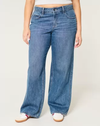 Curvy Mid-Rise Medium Wash Baggy Jeans,Curvy Mid-Rise Medium Wash Baggy Jeans Curvy Mid-Rise Medium Wash Baggy Jeans,Curvy Mid-Rise Medium Wash Baggy Jeans