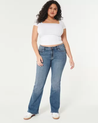 Curvy Mid-Rise Medium Wash Boot Jeans,Curvy Mid-Rise Medium Wash Boot Jeans Curvy Mid-Rise Medium Wash Boot Jeans,Curvy Mid-Rise Medium Wash Boot Jeans