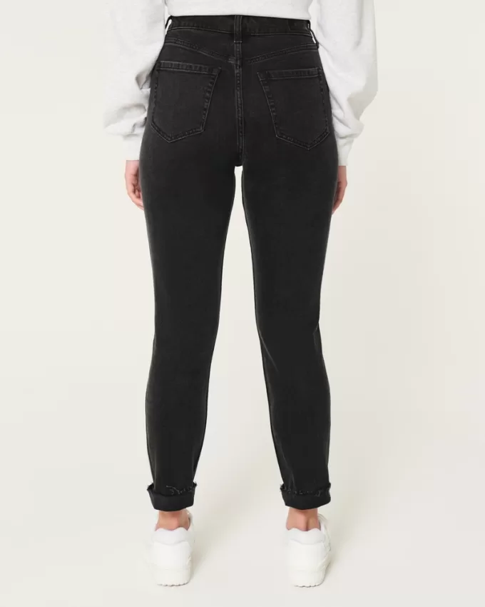Curvy Ultra High-Rise Ripped Black Mom Jeans,Curvy Ultra High-Rise Ripped Black Mom Jeans Curvy Ultra High-Rise Ripped Black Mom Jeans,Curvy Ultra High-Rise Ripped Black Mom Jeans