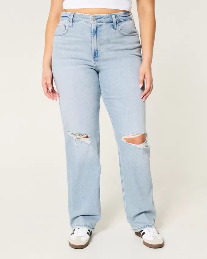 Curvy Ultra High-Rise Ripped Light Wash Dad Jeans,Curvy Ultra High-Rise Ripped Light Wash Dad Jeans Curvy Ultra High-Rise Ripped Light Wash Dad Jeans,Curvy Ultra High-Rise Ripped Light Wash Dad Jeans