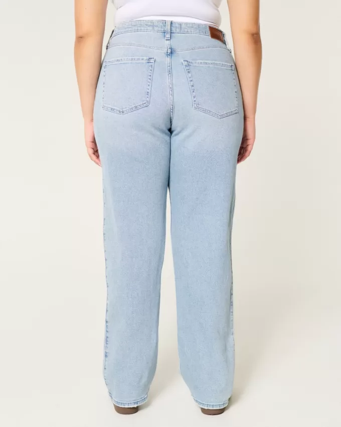 Curvy Ultra High-Rise Ripped Light Wash Dad Jeans,Curvy Ultra High-Rise Ripped Light Wash Dad Jeans Curvy Ultra High-Rise Ripped Light Wash Dad Jeans,Curvy Ultra High-Rise Ripped Light Wash Dad Jeans