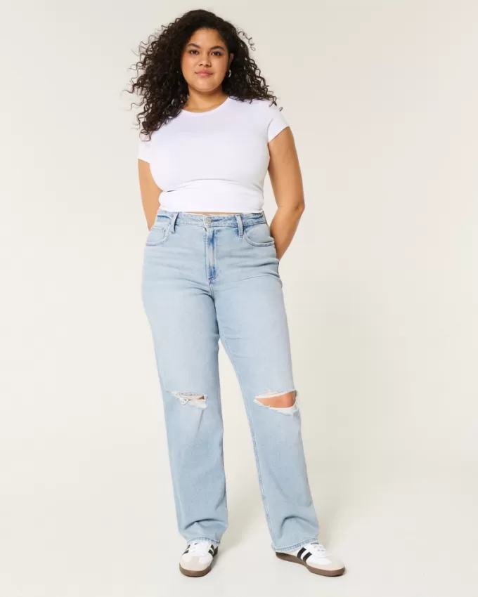 Curvy Ultra High-Rise Ripped Light Wash Dad Jeans,Curvy Ultra High-Rise Ripped Light Wash Dad Jeans Curvy Ultra High-Rise Ripped Light Wash Dad Jeans,Curvy Ultra High-Rise Ripped Light Wash Dad Jeans
