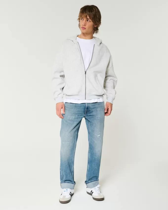 Distressed Medium Wash Straight Jeans,Distressed Medium Wash Straight Jeans Distressed Medium Wash Straight Jeans,Distressed Medium Wash Straight Jeans