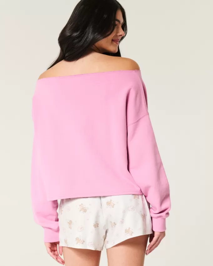 Easy Double Off-the-Shoulder Sweatshirt,Easy Double Off-the-Shoulder Sweatshirt Easy Double Off-the-Shoulder Sweatshirt,Easy Double Off-the-Shoulder Sweatshirt