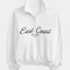 Easy East Coast Graphic Half-Zip Sweatshirt,Easy East Coast Graphic Half-Zip Sweatshirt