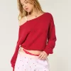 Easy Heart Pattern Off-the-Shoulder Sweater,Easy Heart Pattern Off-the-Shoulder Sweater Easy Heart Pattern Off-the-Shoulder Sweater,Easy Heart Pattern Off-the-Shoulder Sweater