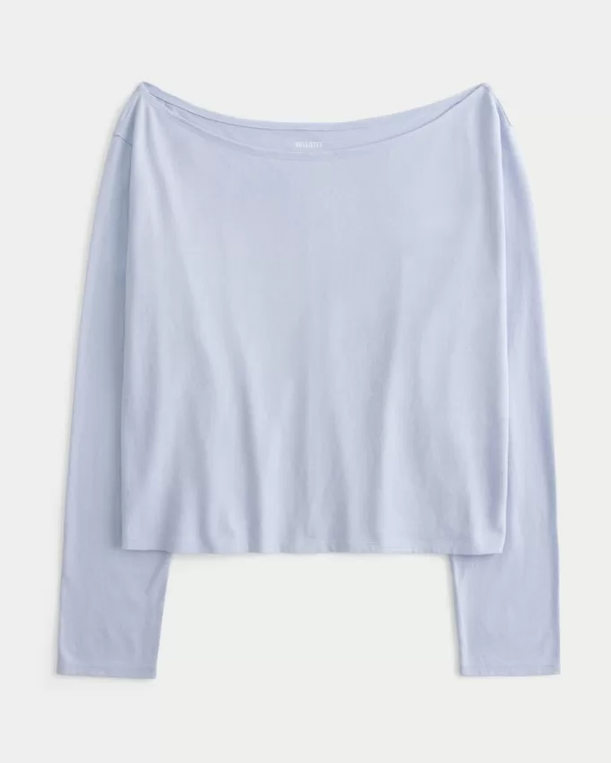 Easy Long-Sleeve Off-the-Shoulder Top,Easy Long-Sleeve Off-the-Shoulder Top Easy Long-Sleeve Off-the-Shoulder Top,Easy Long-Sleeve Off-the-Shoulder Top