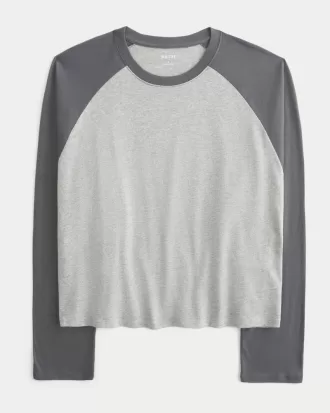 Easy Long-Sleeve Raglan T-Shirt,Easy Long-Sleeve Raglan T-Shirt