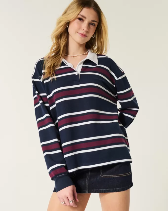 Easy Long-Sleeve Rugby Polo,Easy Long-Sleeve Rugby Polo Easy Long-Sleeve Rugby Polo,Easy Long-Sleeve Rugby Polo