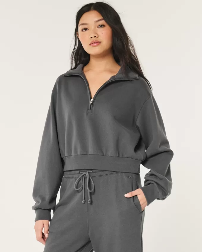 Easy Mini Half-Zip Sweatshirt,Easy Mini Half-Zip Sweatshirt Easy Mini Half-Zip Sweatshirt,Easy Mini Half-Zip Sweatshirt