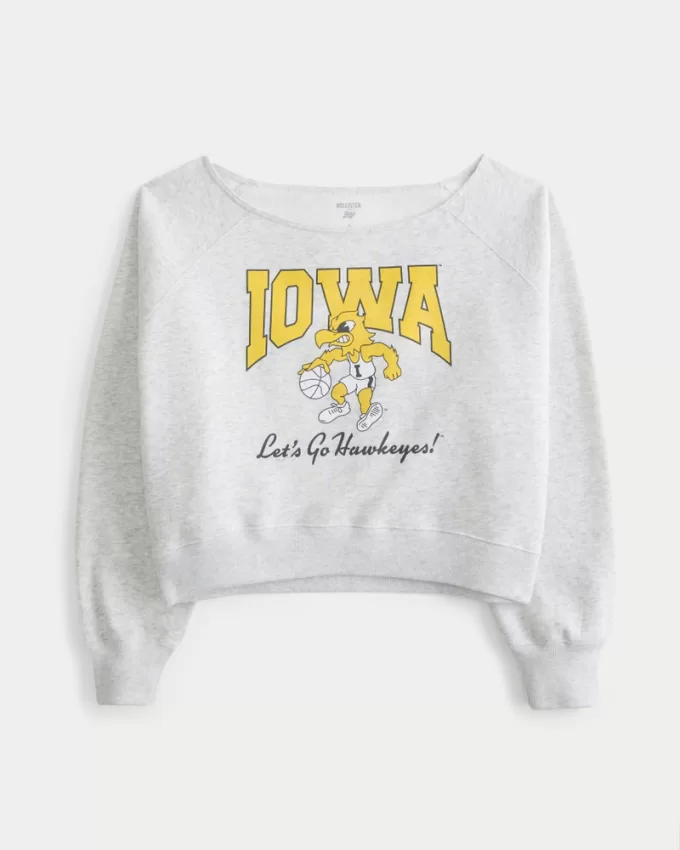 Easy Off-the-Shoulder Iowa Hawkeyes Graphic Sweatshirt,Easy Off-the-Shoulder Iowa Hawkeyes Graphic Sweatshirt Easy Off-the-Shoulder Iowa Hawkeyes Graphic Sweatshirt,Easy Off-the-Shoulder Iowa Hawkeyes Graphic Sweatshirt
