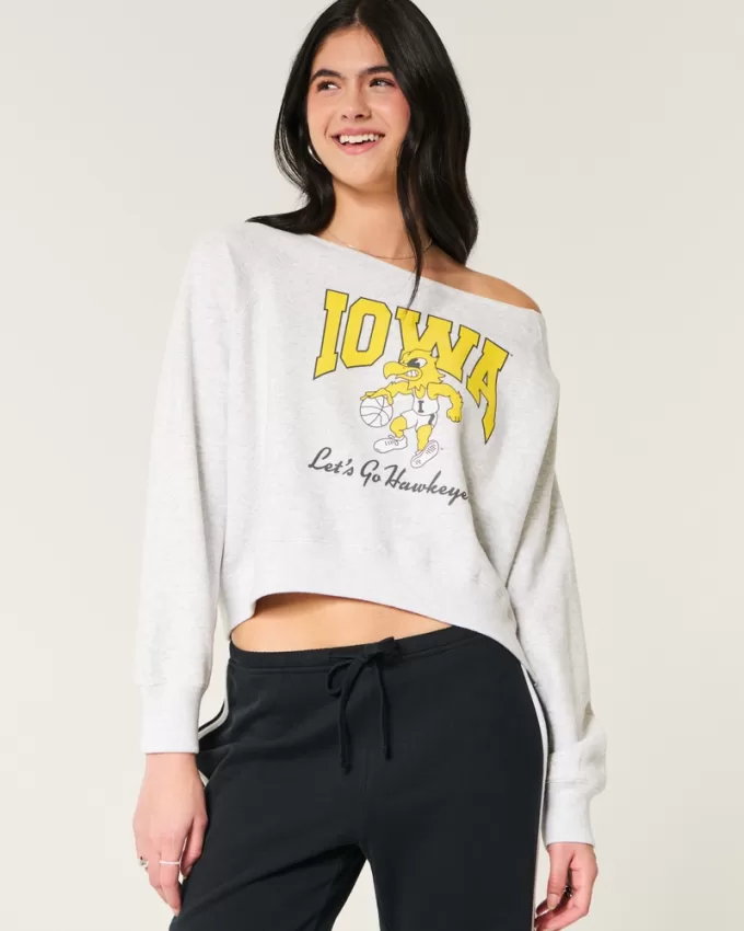 Easy Off-the-Shoulder Iowa Hawkeyes Graphic Sweatshirt,Easy Off-the-Shoulder Iowa Hawkeyes Graphic Sweatshirt Easy Off-the-Shoulder Iowa Hawkeyes Graphic Sweatshirt,Easy Off-the-Shoulder Iowa Hawkeyes Graphic Sweatshirt