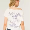 Easy Off-the-Shoulder Kittie’s Diner Graphic Tee,Easy Off-the-Shoulder Kittie’s Diner Graphic Tee