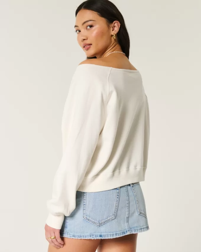 Easy Off-the-Shoulder Lemon Graphic Crew Sweatshirt,Easy Off-the-Shoulder Lemon Graphic Crew Sweatshirt Easy Off-the-Shoulder Lemon Graphic Crew Sweatshirt,Easy Off-the-Shoulder Lemon Graphic Crew Sweatshirt