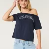 Easy Off-the-Shoulder Los Angeles Graphic Tee,Easy Off-the-Shoulder Los Angeles Graphic Tee Easy Off-the-Shoulder Los Angeles Graphic Tee,Easy Off-the-Shoulder Los Angeles Graphic Tee