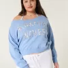 Easy Off-the-Shoulder Making Waves Graphic Crew Sweatshirt,Easy Off-the-Shoulder Making Waves Graphic Crew Sweatshirt Easy Off-the-Shoulder Making Waves Graphic Crew Sweatshirt,Easy Off-the-Shoulder Making Waves Graphic Crew Sweatshirt