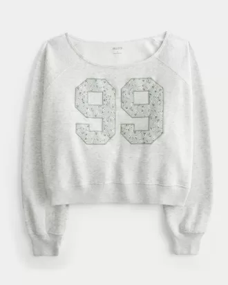 Easy Off-the-Shoulder Number Graphic Crew Sweatshirt,Easy Off-the-Shoulder Number Graphic Crew Sweatshirt Easy Off-the-Shoulder Number Graphic Crew Sweatshirt,Easy Off-the-Shoulder Number Graphic Crew Sweatshirt