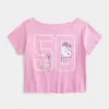 Easy Off-the-Shoulder Snoopy Graphic Tee,Easy Off-the-Shoulder Snoopy Graphic Tee
