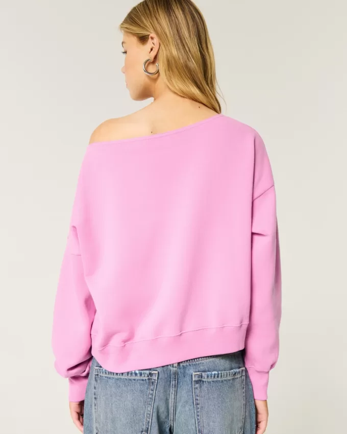 Easy Off-the-Shoulder Sweatshirt,Easy Off-the-Shoulder Sweatshirt Easy Off-the-Shoulder Sweatshirt,Easy Off-the-Shoulder Sweatshirt