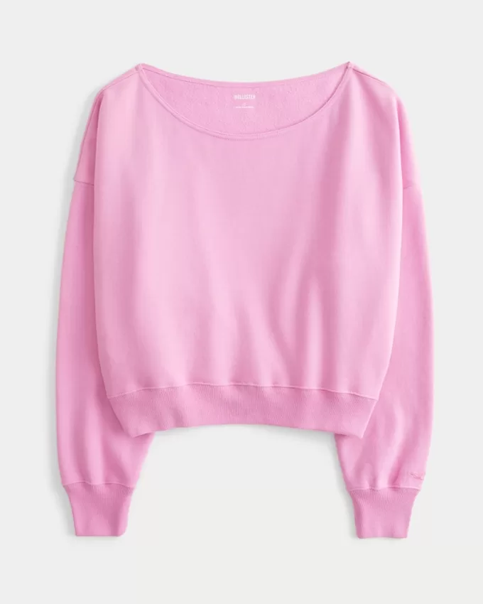 Easy Off-the-Shoulder Sweatshirt,Easy Off-the-Shoulder Sweatshirt Easy Off-the-Shoulder Sweatshirt,Easy Off-the-Shoulder Sweatshirt