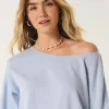 Easy Off-the-Shoulder Terry Sweatshirt,Easy Off-the-Shoulder Terry Sweatshirt Easy Off-the-Shoulder Terry Sweatshirt,Easy Off-the-Shoulder Terry Sweatshirt