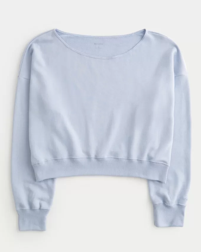 Easy Off-the-Shoulder Terry Sweatshirt,Easy Off-the-Shoulder Terry Sweatshirt Easy Off-the-Shoulder Terry Sweatshirt,Easy Off-the-Shoulder Terry Sweatshirt