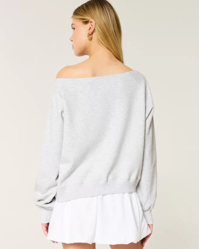 Easy Off-the-Shoulder UCLA Graphic Sweatshirt,Easy Off-the-Shoulder UCLA Graphic Sweatshirt Easy Off-the-Shoulder UCLA Graphic Sweatshirt,Easy Off-the-Shoulder UCLA Graphic Sweatshirt