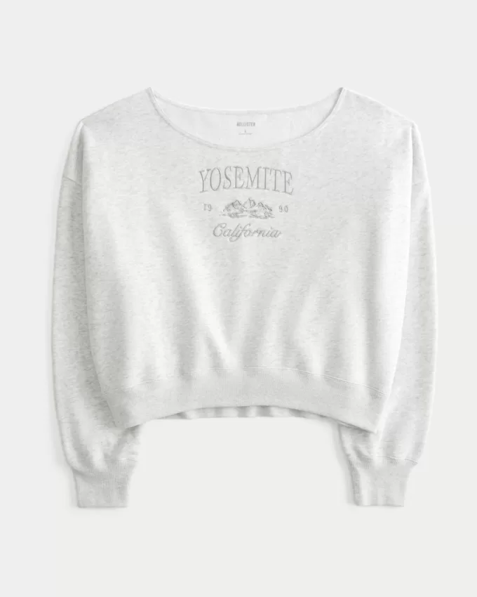 Easy Off-the-Shoulder Yosemite California Graphic Sweatshirt,Easy Off-the-Shoulder Yosemite California Graphic Sweatshirt Easy Off-the-Shoulder Yosemite California Graphic Sweatshirt,Easy Off-the-Shoulder Yosemite California Graphic Sweatshirt