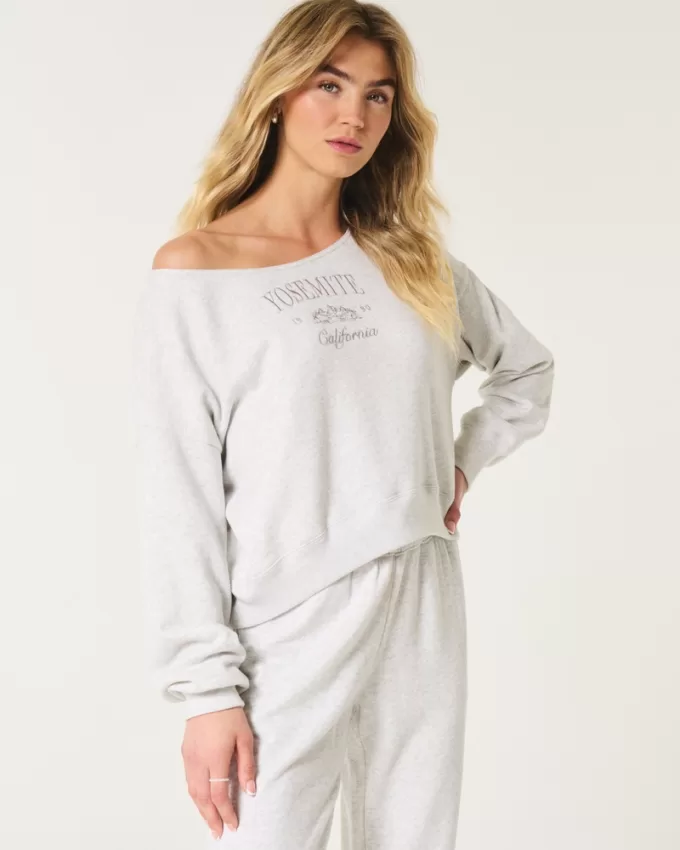 Easy Off-the-Shoulder Yosemite California Graphic Sweatshirt,Easy Off-the-Shoulder Yosemite California Graphic Sweatshirt Easy Off-the-Shoulder Yosemite California Graphic Sweatshirt,Easy Off-the-Shoulder Yosemite California Graphic Sweatshirt