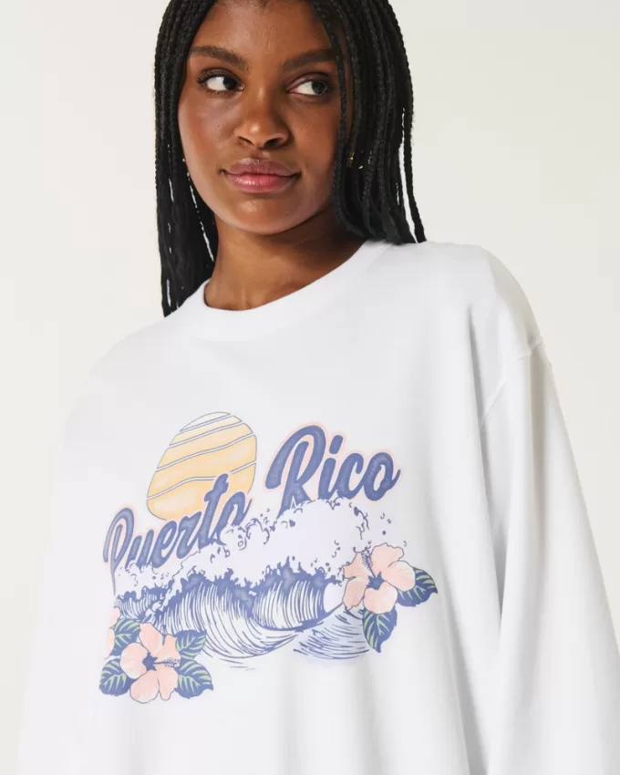 Easy Puerto Rico Graphic Crew Sweatshirt,Easy Puerto Rico Graphic Crew Sweatshirt Easy Puerto Rico Graphic Crew Sweatshirt,Easy Puerto Rico Graphic Crew Sweatshirt