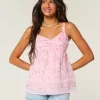 Easy Ruched Chiffon Babydoll Top,Easy Ruched Chiffon Babydoll Top