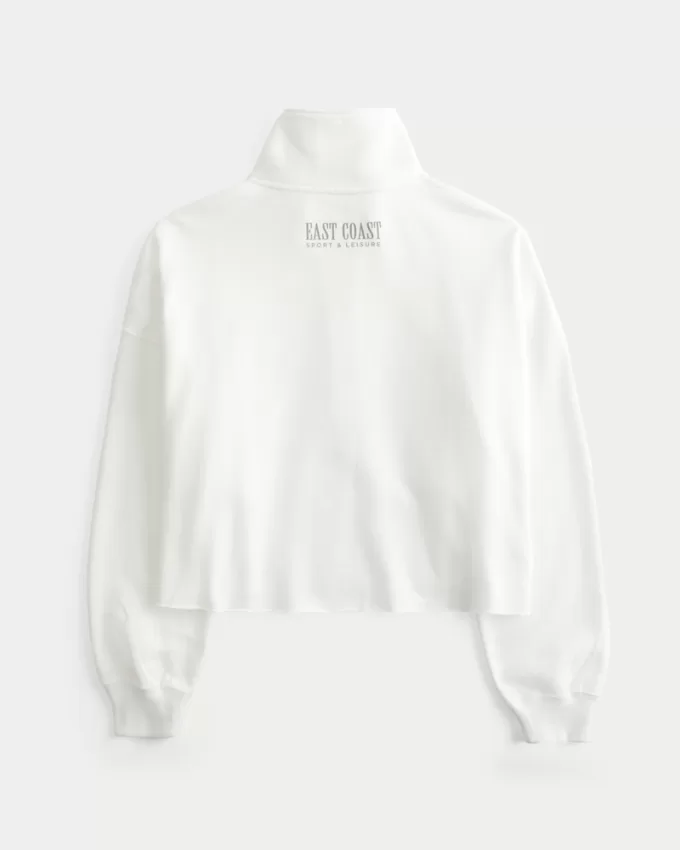 Easy Tennis Graphic Half-Zip Cutoff Sweatshirt,Easy Tennis Graphic Half-Zip Cutoff Sweatshirt Easy Tennis Graphic Half-Zip Cutoff Sweatshirt,Easy Tennis Graphic Half-Zip Cutoff Sweatshirt