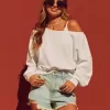 Easy Terry Off-the-Shoulder Sweatshirt,Easy Terry Off-the-Shoulder Sweatshirt Easy Terry Off-the-Shoulder Sweatshirt,Easy Terry Off-the-Shoulder Sweatshirt