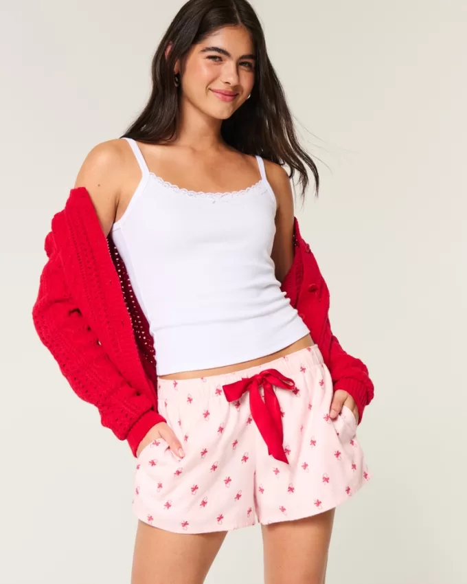 Flannel Tie Shorts,Flannel Tie Shorts Flannel Tie Shorts,Flannel Tie Shorts