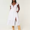 Flutter Sleeve Double-Tie Midi Dress,Flutter Sleeve Double-Tie Midi Dress Flutter Sleeve Double-Tie Midi Dress,Flutter Sleeve Double-Tie Midi Dress