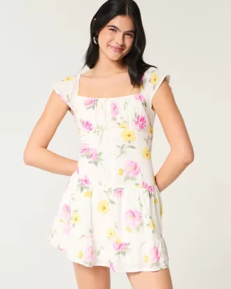 Flutter Sleeve Skort Dress,Flutter Sleeve Skort Dress