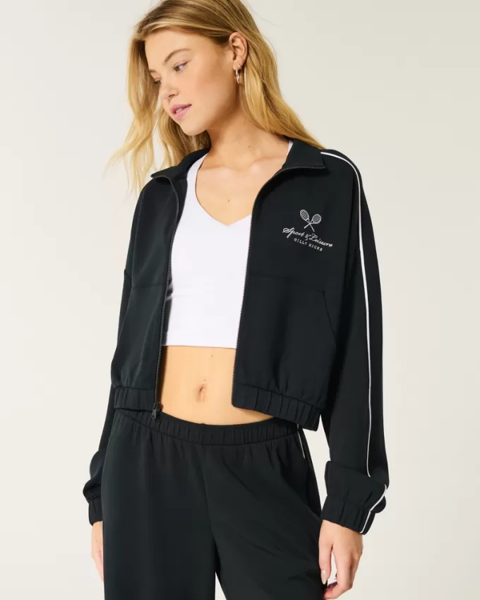 Gilly Hicks Active Cooldown Crop Track Jacket,Gilly Hicks Active Cooldown Crop Track Jacket Gilly Hicks Active Cooldown Crop Track Jacket,Gilly Hicks Active Cooldown Crop Track Jacket