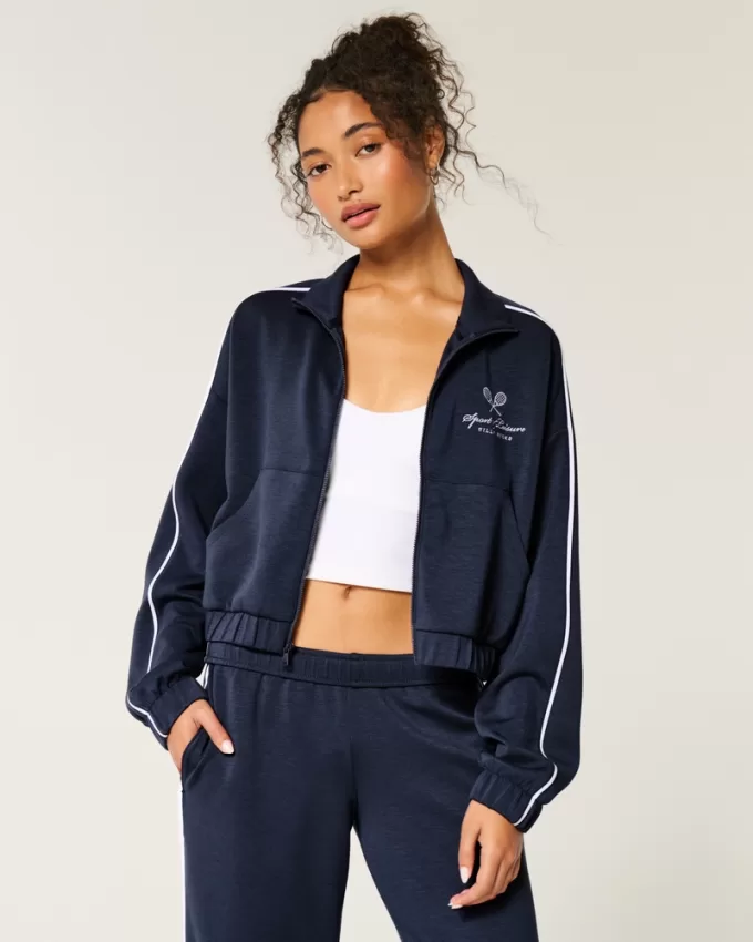 Gilly Hicks Active Cooldown Crop Track Jacket,Gilly Hicks Active Cooldown Crop Track Jacket Gilly Hicks Active Cooldown Crop Track Jacket,Gilly Hicks Active Cooldown Crop Track Jacket