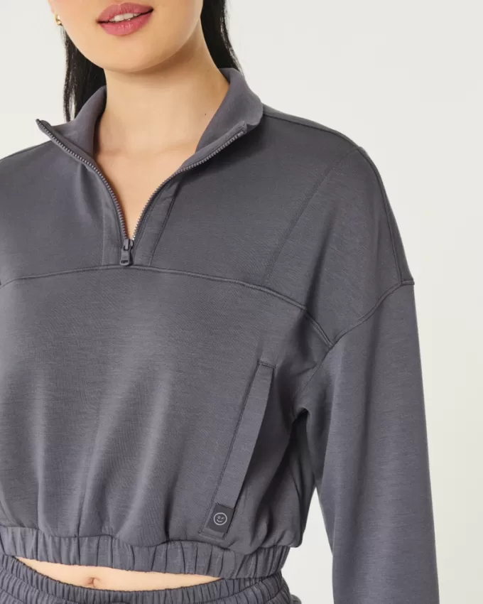 Gilly Hicks Active Cooldown Quarter-Zip Top,Gilly Hicks Active Cooldown Quarter-Zip Top Gilly Hicks Active Cooldown Quarter-Zip Top,Gilly Hicks Active Cooldown Quarter-Zip Top