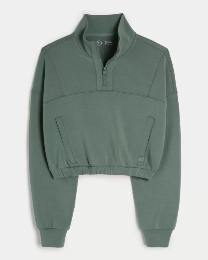 Gilly Hicks Active Cooldown Quarter-Zip Top,Gilly Hicks Active Cooldown Quarter-Zip Top Gilly Hicks Active Cooldown Quarter-Zip Top,Gilly Hicks Active Cooldown Quarter-Zip Top