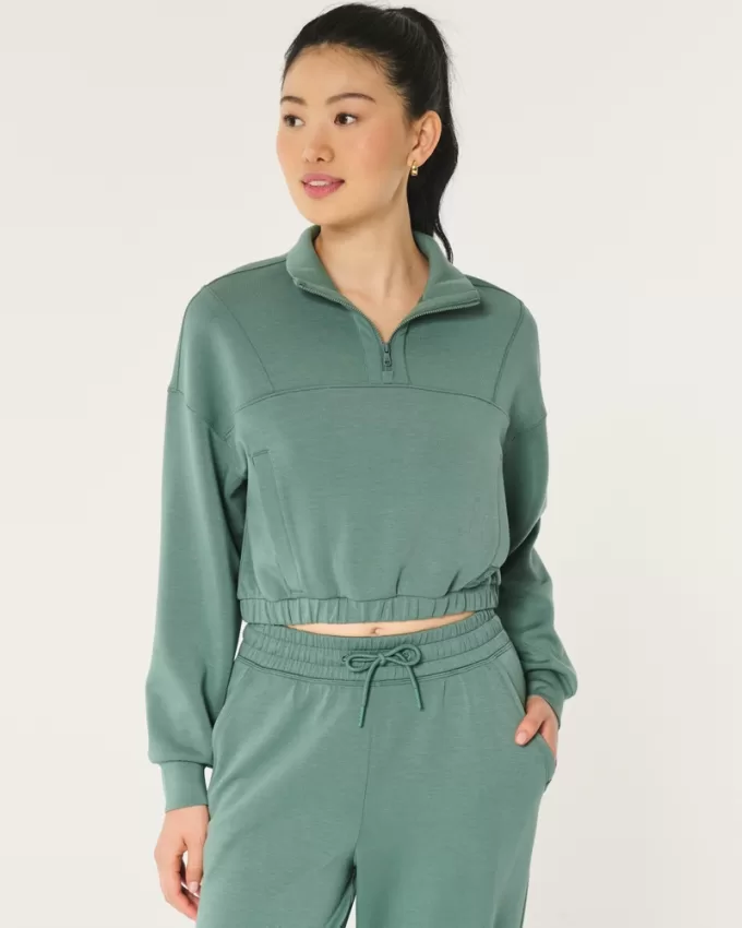 Gilly Hicks Active Cooldown Quarter-Zip Top,Gilly Hicks Active Cooldown Quarter-Zip Top Gilly Hicks Active Cooldown Quarter-Zip Top,Gilly Hicks Active Cooldown Quarter-Zip Top