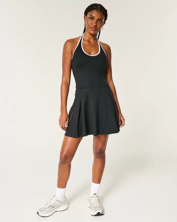 Gilly Hicks Active Pleated Halter Dress,Gilly Hicks Active Pleated Halter Dress Gilly Hicks Active Pleated Halter Dress,Gilly Hicks Active Pleated Halter Dress