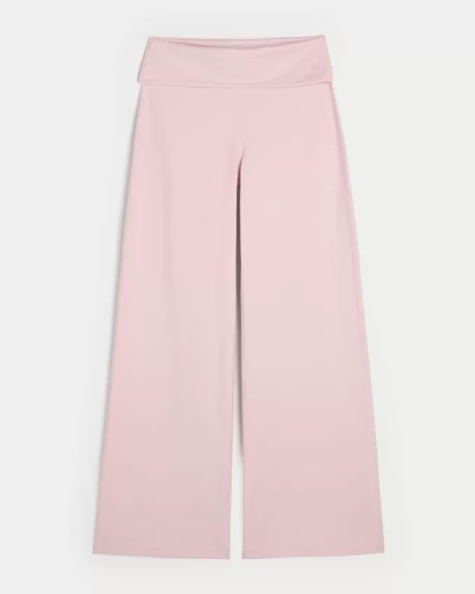 Gilly Hicks Active Recharge Foldover Waist Wide-Leg Pants,Gilly Hicks Active Recharge Foldover Waist Wide-Leg Pants Gilly Hicks Active Recharge Foldover Waist Wide-Leg Pants,Gilly Hicks Active Recharge Foldover Waist Wide-Leg Pants