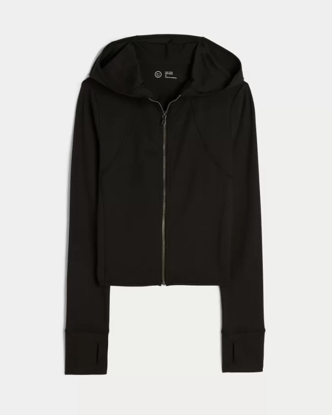 Gilly Hicks Active Recharge Hooded Crop Zip-Up Top,Gilly Hicks Active Recharge Hooded Crop Zip-Up Top Gilly Hicks Active Recharge Hooded Crop Zip-Up Top,Gilly Hicks Active Recharge Hooded Crop Zip-Up Top