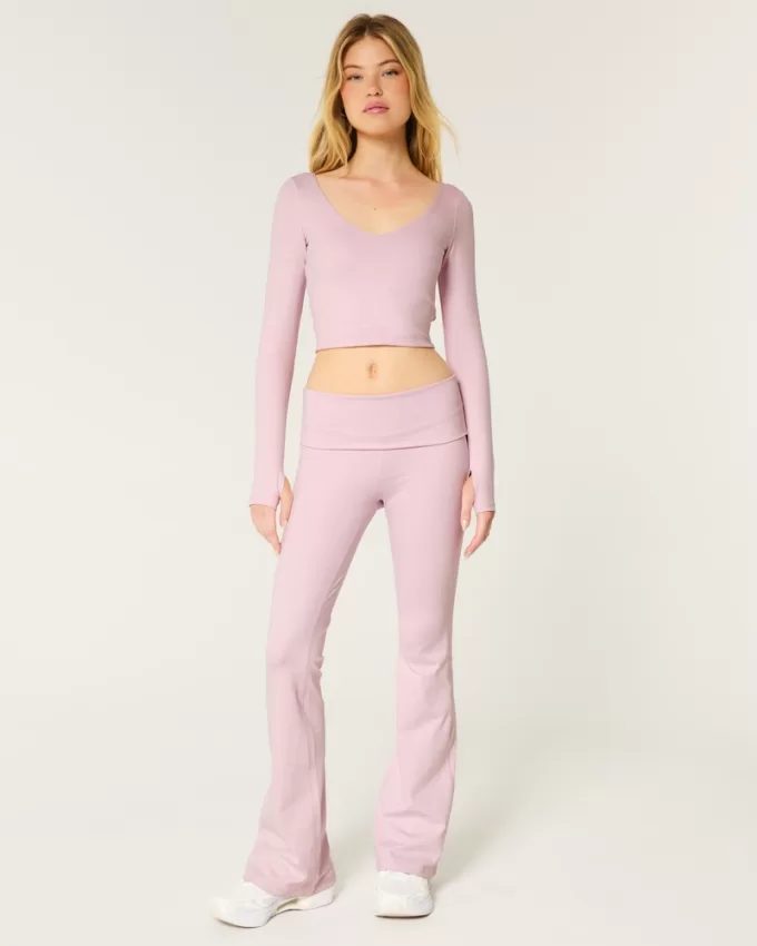 Gilly Hicks Active Recharge Long-Sleeve Plunge Top,Gilly Hicks Active Recharge Long-Sleeve Plunge Top Gilly Hicks Active Recharge Long-Sleeve Plunge Top,Gilly Hicks Active Recharge Long-Sleeve Plunge Top