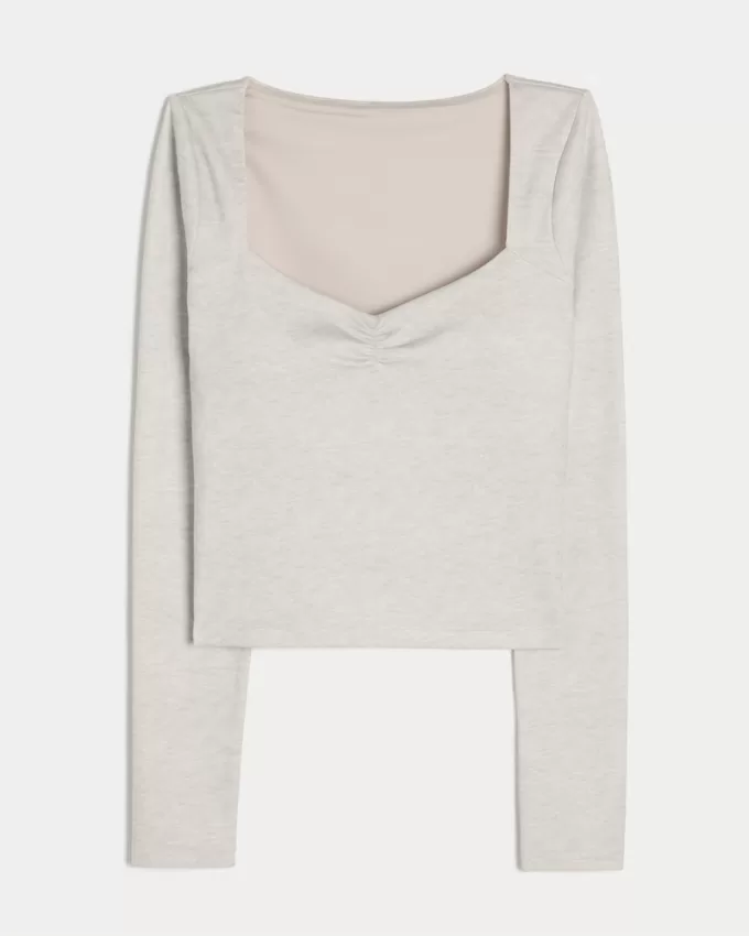 Gilly Hicks Active Recharge Ruched Sweetheart Top,Gilly Hicks Active Recharge Ruched Sweetheart Top Gilly Hicks Active Recharge Ruched Sweetheart Top,Gilly Hicks Active Recharge Ruched Sweetheart Top